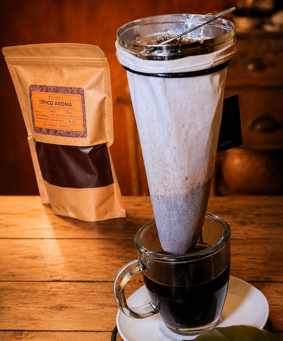 Café de origen en chuspa